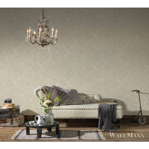 AS CREATION ROMANTICO 2022 37224-4 BÉZS VIRÁGOS TAPÉTA