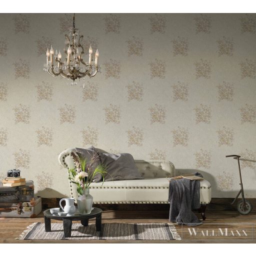 AS CREATION ROMANTICO 2022 37225-4 BÉZS VIRÁGOS TAPÉTA