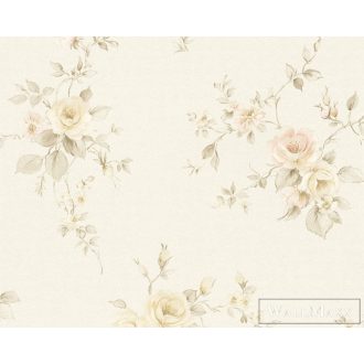 AS CREATION ROMANTICO 2022 3723-38 BÉZS VIRÁGOS TAPÉTA