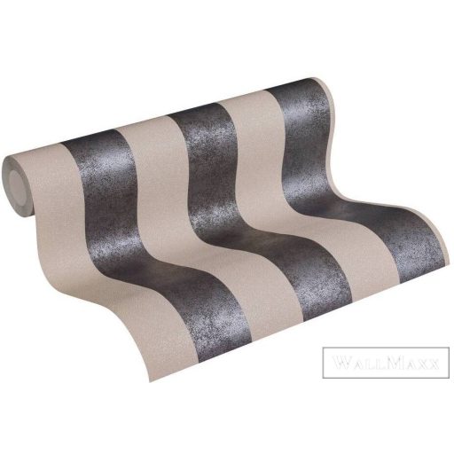 AS CREATION 37271-4 beige-sötétszürke elegáns tapéta minta