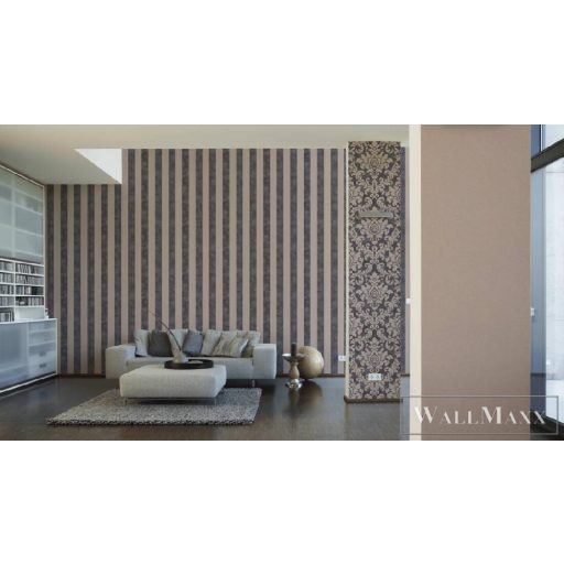 AS CREATION 37271-4 beige-sötétszürke elegáns tapéta minta