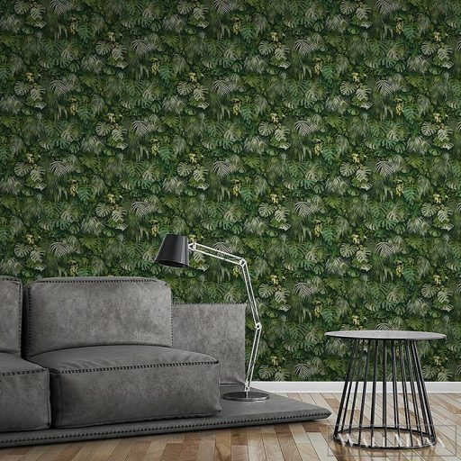 AS CREATION 37280-2 zöld nagylevelű növények