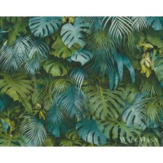 AS CREATION 37280-3 dzsungel növényzet, kék-zöld színek