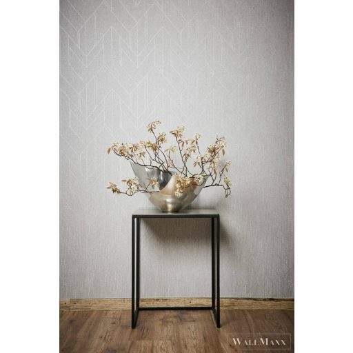 AS Creation Villa 37369-4 szürke, fémhatású, ezüst Fém-hatású Grafikus tapéta