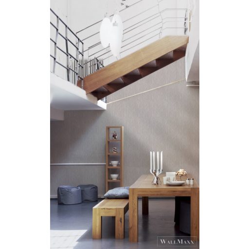 AS Creation Villa 37369-4 szürke, fémhatású, ezüst Fém-hatású Grafikus tapéta