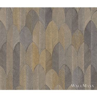   AS CREATION SUMATRA 2022 37373-5 TAPÉTA FEKETE Arany fémes hatású