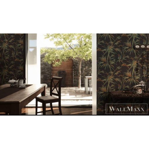 AS CREATION SUMATRA 2022 37376-3 TAPÉTA fekete zöld narancs