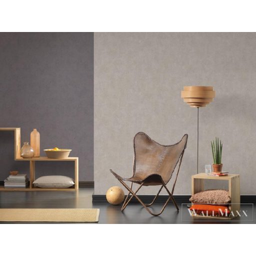 AS CREATION 37418-1 modern-uni barnás-szürkés árnyalatú tapéta