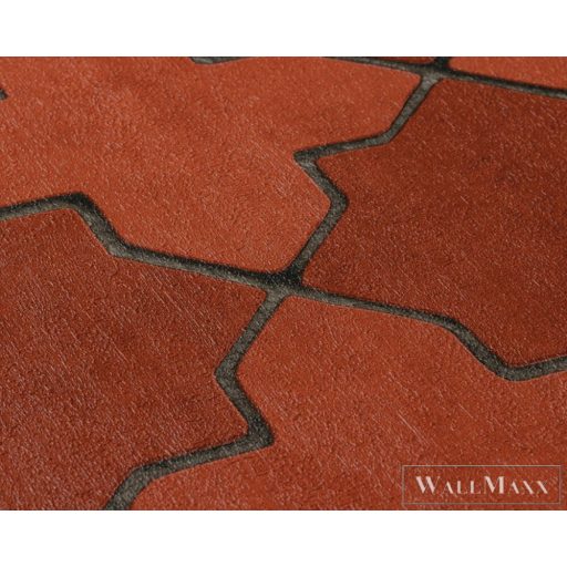 AS CREATION 37421-1 arab mozaik minta bordó-piros