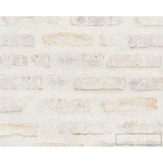   AS CREATION 37422-1 kő-tégla optikai hatás; fehér-szürke-barna színek