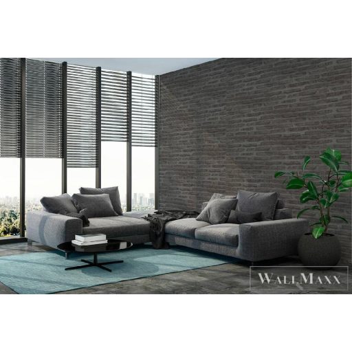 AS CREATION 37422-3 szürke tégla-kő hatású tapéta