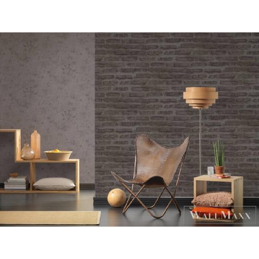 AS CREATION 37422-3 szürke tégla-kő hatású tapéta