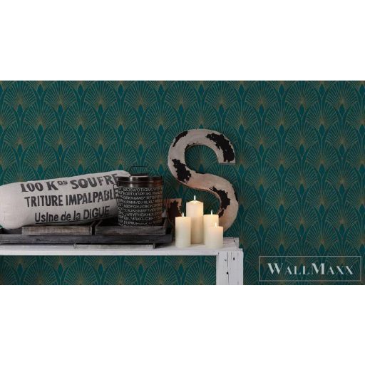 AS CREATION 37427-5 türkiz,kék,arany színhatás