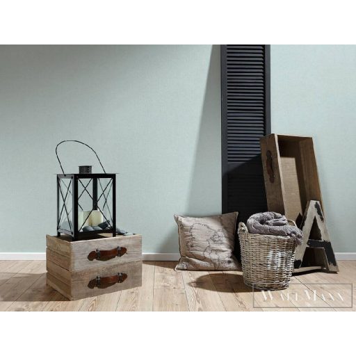 AS CREATION 37430-2 türkiz zöld árnyalatú uni tapéta