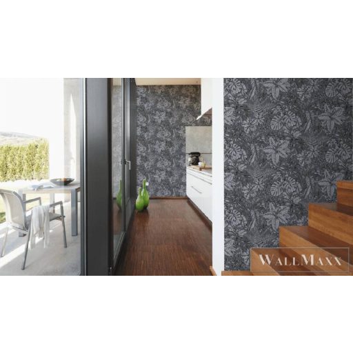 AS CREATION DANIEL HECHTER 6 37520-5 FEKETE VIRÁGOS TAPÉTA