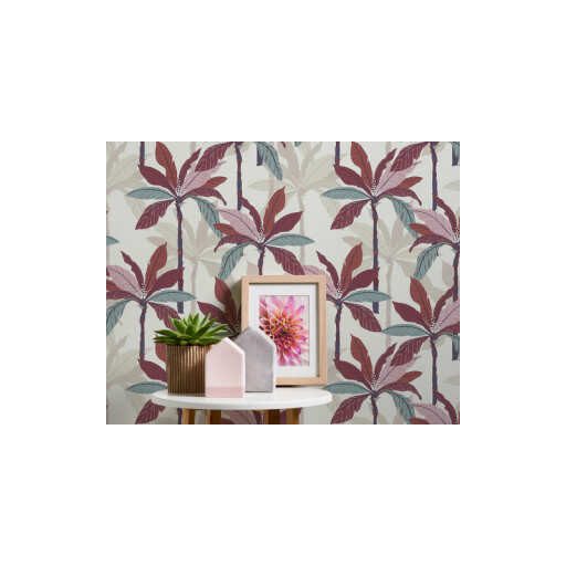 AS CREATION GEO NORDIC 2023 37530-4 BORDÓ LEVELES TAPÉTA