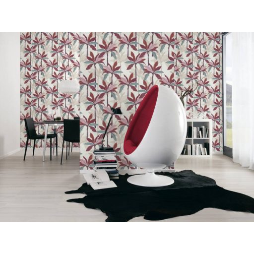 AS CREATION GEO NORDIC 2023 37530-4 BORDÓ LEVELES TAPÉTA