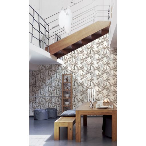 AS CREATION GEO NORDIC 2023 37530-5 BÉZS LEVELES TAPÉTA