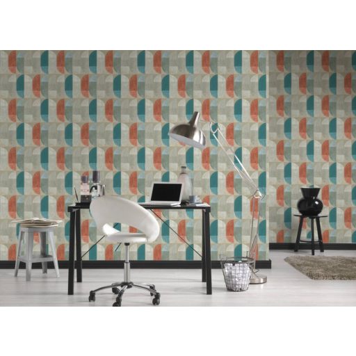 AS CREATION GEO NORDIC 2023 37531-1 BÉZS GRAFIKAI TAPÉTA