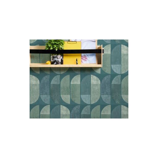 AS CREATION GEO NORDIC 2023 37531-3 KÉK GRAFIKAI TAPÉTA