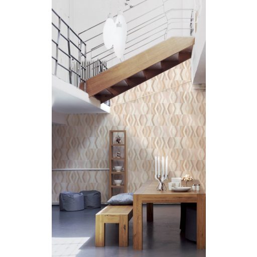 AS CREATION GEO NORDIC 2023 37533-1 BÉZS GRAFIKAI TAPÉTA