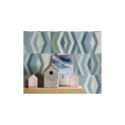 AS CREATION GEO NORDIC 2023 37533-2 KÉK GRAFIKAI TAPÉTA