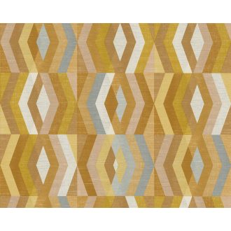   AS CREATION GEO NORDIC 2023 37533-3 NARANCSSÁRGA GRAFIKAI TAPÉTA