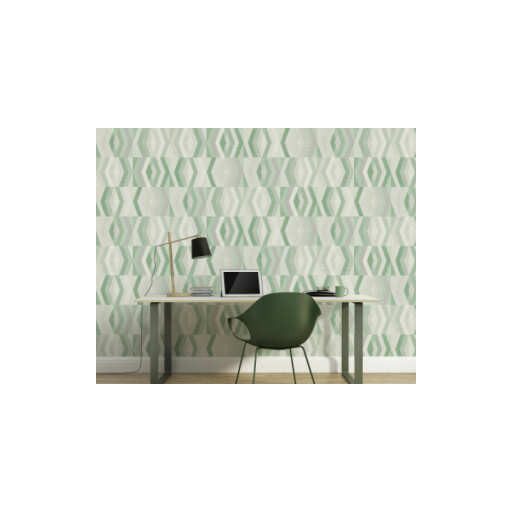 AS CREATION GEO NORDIC 2023 37533-5 ZÖLD GRAFIKAI TAPÉTA