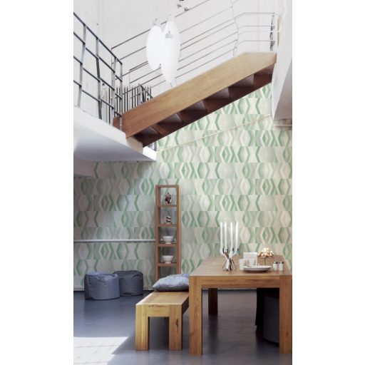 AS CREATION GEO NORDIC 2023 37533-5 ZÖLD GRAFIKAI TAPÉTA