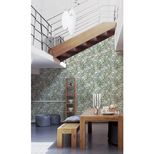 AS CREATION GEO NORDIC 2023 37534-1 ZÖLD LEVELES TAPÉTA