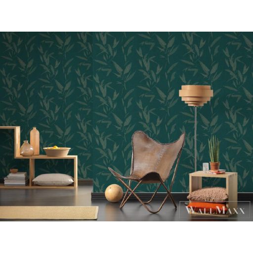 AS CREATION NEW ELEGANCE 2023 37549-1 LEVELES ZÖLD TAPÉTA