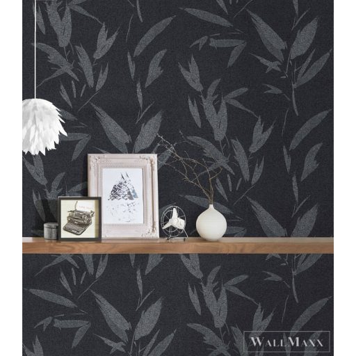 AS CREATION NEW ELEGANCE 2023 37549-2 LEVELES FEKETE TAPÉTA