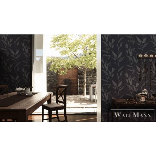 AS CREATION NEW ELEGANCE 2023 37549-2 LEVELES FEKETE TAPÉTA