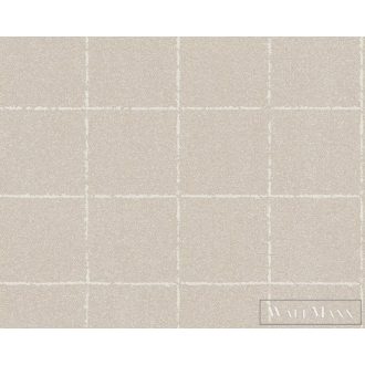 AS CREATION NEW ELEGANCE 2023 37551-4 KOCKÁS BÉZS TAPÉTA