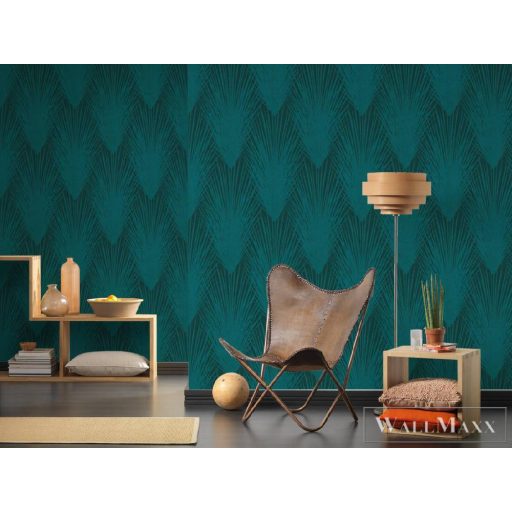 AS CREATION NEW ELEGANCE 2023 37553-3 LEVELES AKVAMARINE TAPÉTA