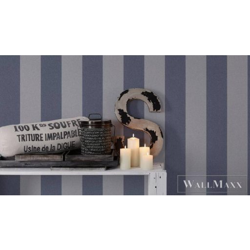 AS CREATION NEW ELEGANCE 2023 37554-5 CSÍKOS KÉK TAPÉTA