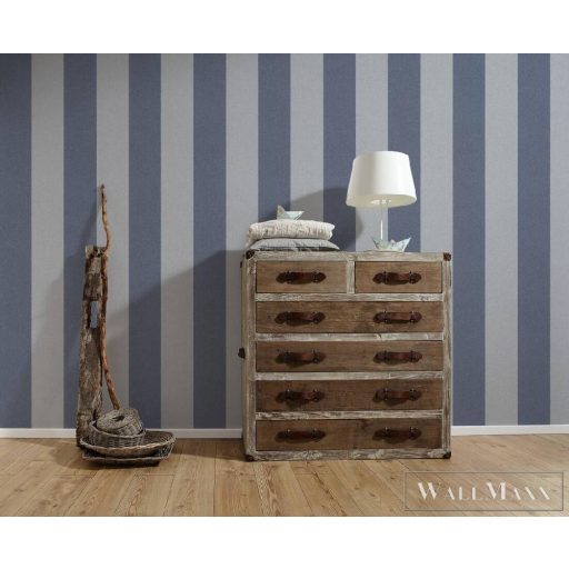 AS CREATION NEW ELEGANCE 2023 37554-5 CSÍKOS KÉK TAPÉTA