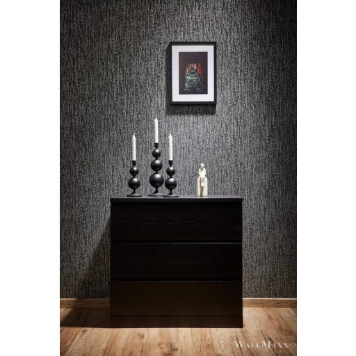 AS Creation Villa 37560-7 fekete, szürke, fémhatású Fém-hatású Design tapéta