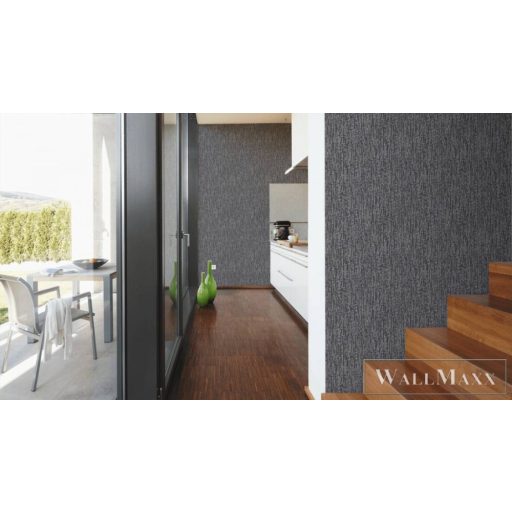 AS Creation Villa 37560-7 fekete, szürke, fémhatású Fém-hatású Design tapéta