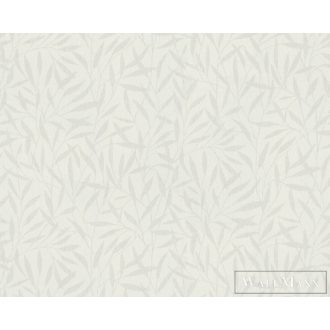 AS CREATION NEW UNIQUE 2022 37631-2 FEHÉR LEVELES TAPÉTA