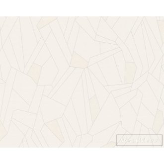   AS CREATION NEW LIFE 2023 37677-1 FEHÉR FÉMES HATÁSÚ TAPÉTA