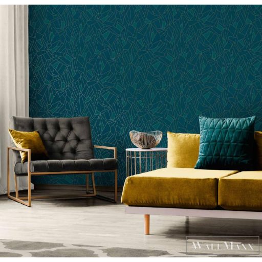 AS CREATION NEW LIFE 2023 37677-2 KÉK MODERN TAPÉTA