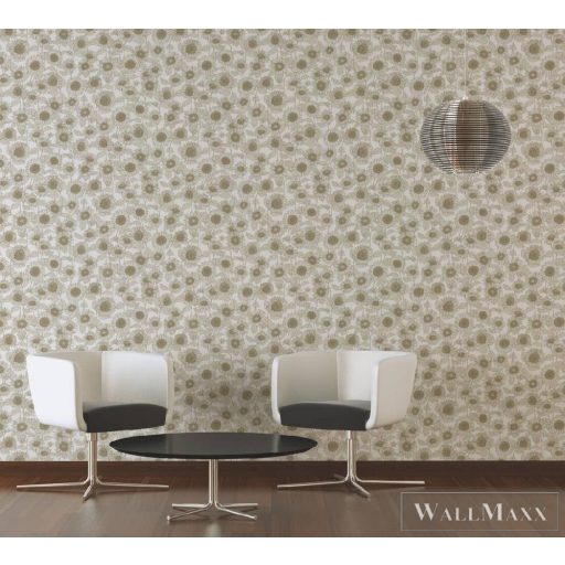 AS CREATION NEW LIFE 2023 37685-1 KRÉMSZÍNŰ NAPRAFORGÓS TAPÉTA