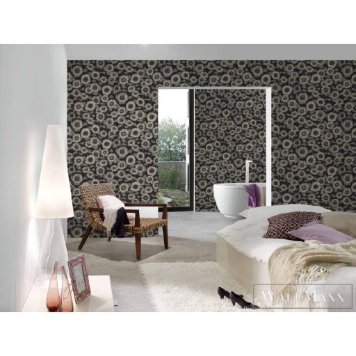 AS CREATION NEW LIFE 2023 37685-4 FEKETE NAPRAFORGÓS TAPÉTA