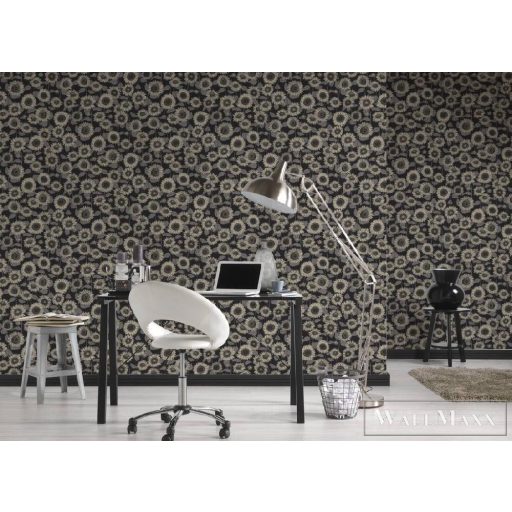 AS CREATION NEW LIFE 2023 37685-4 FEKETE NAPRAFORGÓS TAPÉTA