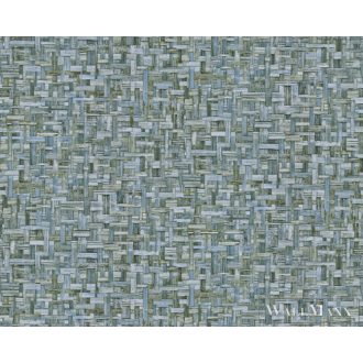   AS CREATION Jungle Chic 2029 37706-3 kék fonott tapéta 1darab