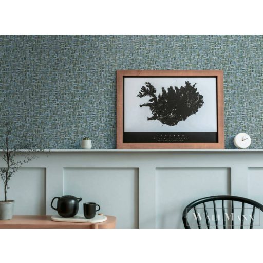 AS CREATION Jungle Chic 2029 37706-3 kék fonott tapéta 1darab