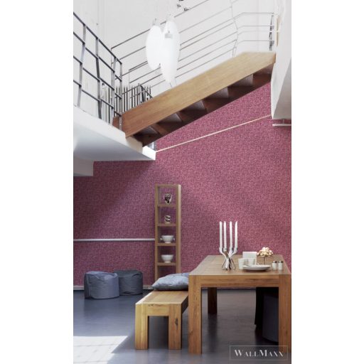 AS CREATION Jungle Chic 2029 37706-5 piros fonott tapéta