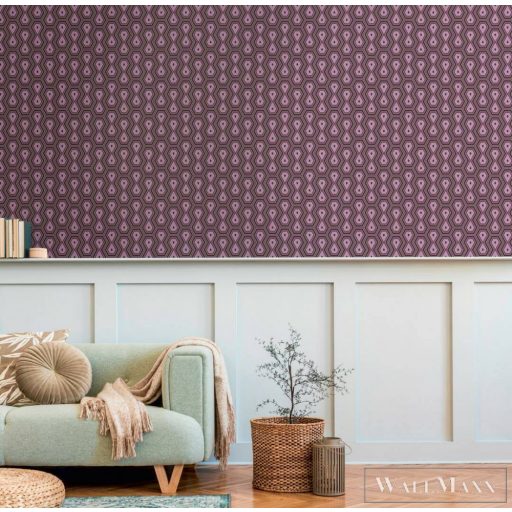 AS CREATION Jungle Chic 2029 37707-3 lila grafikus tapéta