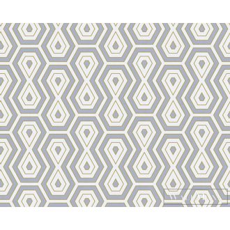   AS CREATION Jungle Chic 2029 37707-6 szürke grafikus tapéta